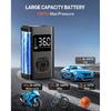 Tire Inflator Portable Air Compressor - 150 PSI Portable Air Pump for Car Tires, Cordless Electric Bike Tire Pump with Digital Pressure Gauge, LED
