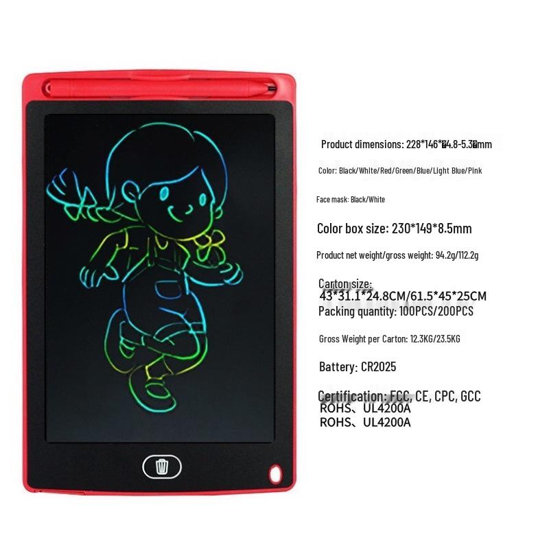 LCD Kids' Erasable Doodle & Drawing Board