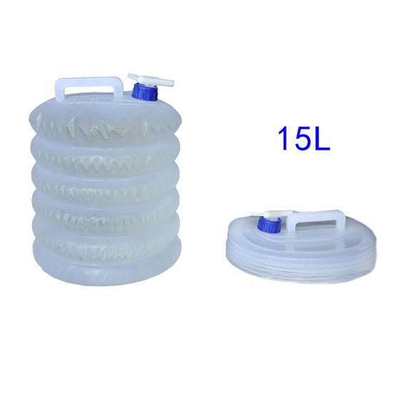 Borsa Secchio Pieghevole per Acqua 5/10/15L Contenitore Bottiglia per Esterno Campeggio Escursionismo
