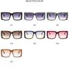 Women's sunglasses, men's and women's fashion square large-frame sunglasses