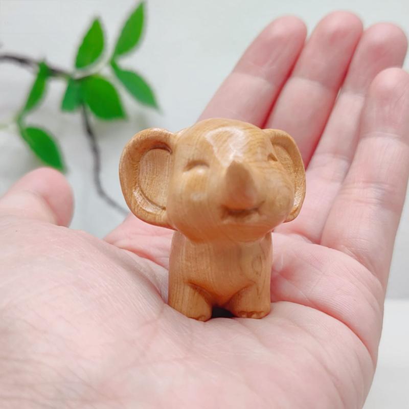 

Украшение для автомобиля Милая деревянная фигурка слона Ручная работа Резьба Украшения Аксессуары для интерьера автомобиля На приборную панель Рождественский подарок