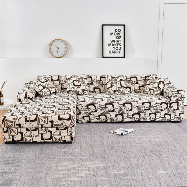 Elastic Slipcover Sofa Cover For Living Room All -Inclusive Slip -Resistant Sectional Corner Couch Cover Sofa Towel 1 2 3 4 -Seater for Home