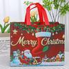 New Christmas Gift Bag Non-woven Santa Snowman Xmas Tree Tote Bags Candy Gift Packaging Bag Shopping Bag Xmas 2026 New Year Bags