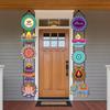 10PCS India Diwali Porch Sign Creative Elephant Couplets Door Hanging  India Diwali Party Door Banner Decoration Hanging Flag