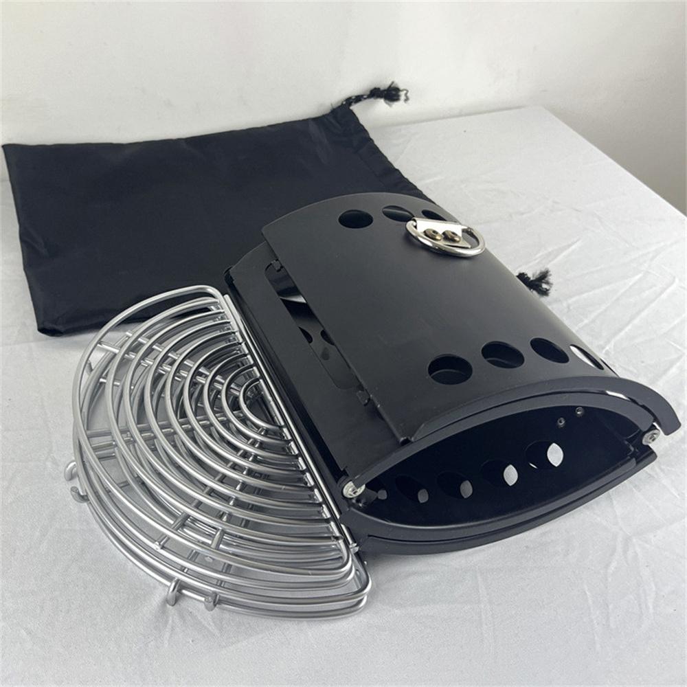Folding Portable Wood and Charcoal Stove for Outdoor Picnic, BBQ, Parties