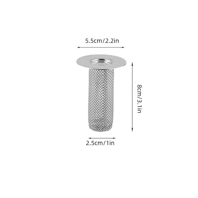 Filtro per Scarico a Pavimento Rete in Acciaio Inox Filtro per Lavello da Cucina Raccogli Capelli Tappo per Vasca da Bagno Rete Anti-intasamento per Doccia Filtro Scarichi