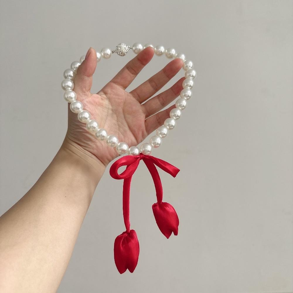 Pearl Chain Tulip Curtain Straps Tulip-Shaped Window Ties Fashion Curtain Tiebacks  Wedding Room