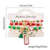 4Pc/Set Merry Christmas Tree Santa Claus Bracelet For Women Xmas Deer Crystal Polymer Clay Beads Woven Bracelet New Year Jewelry