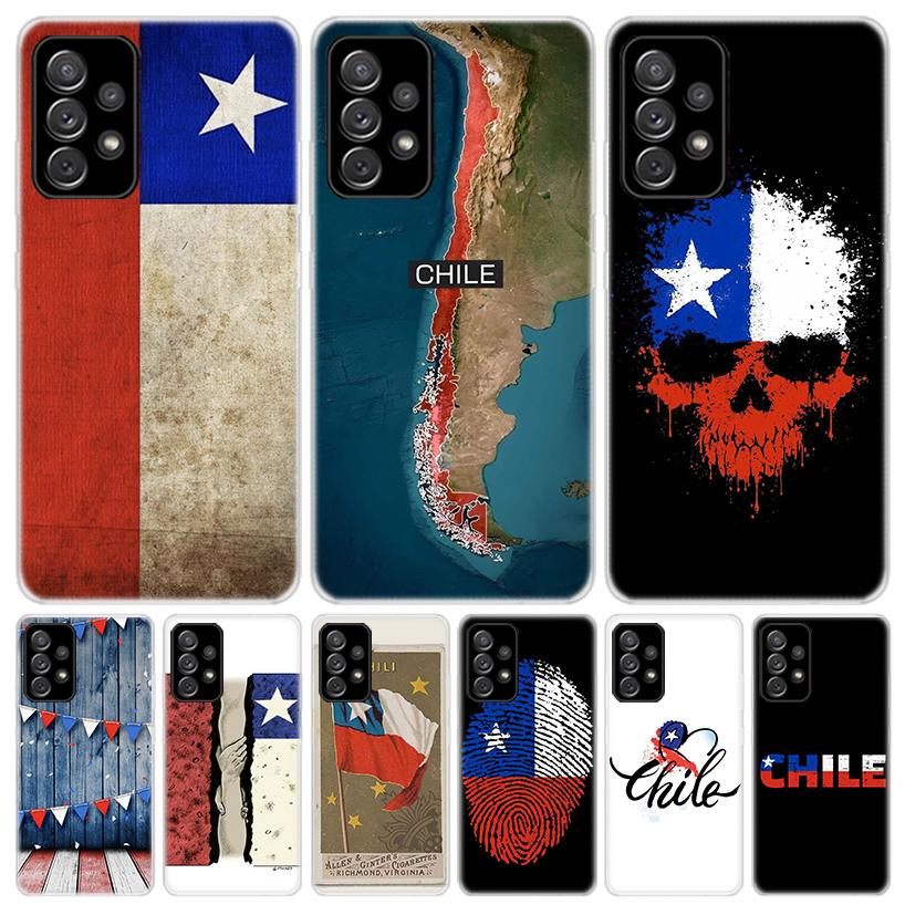 Chile Flag For Samsung Galaxy A17 A16 A15 A14 A13 A56 A55 A54 A53 Phone Case A36 A35 A34 A33 A26 A25 A24 A23 A05S A04S Galaxy A1