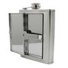 Cigarette Case 5/6oz Stainless Steel Hip Flask Wine Liquor Alcohol Drinkware