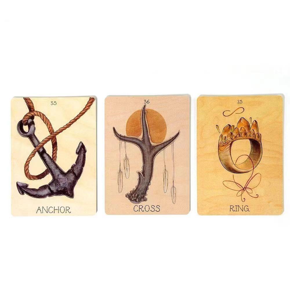 The Seeker's Lenormand Deck 36 ks jednoduchých předmětů s víceúčelovou symbolikou 9,4 * 6,6 cm