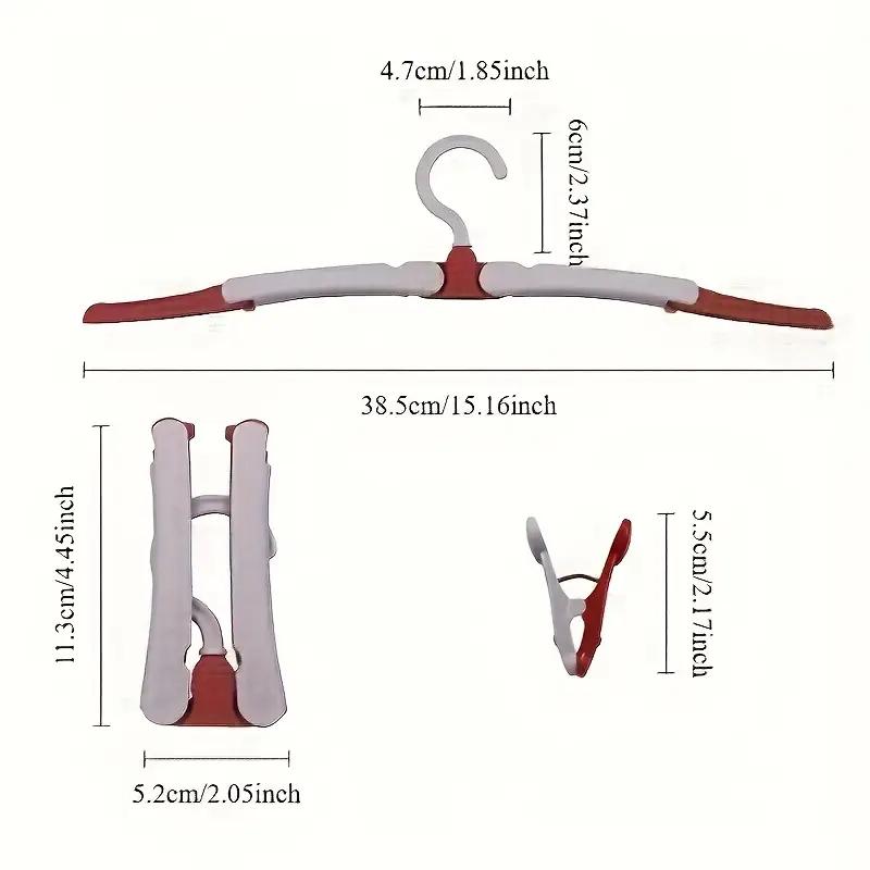 Multifunctional Folding Hanger Simple Portable Outdoor Travel Home Magic Clothes Drying Rack Non-slip Hanger