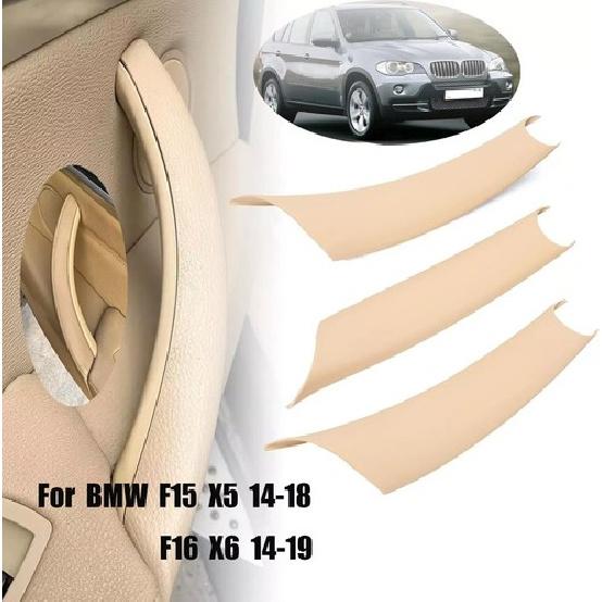 

For BMW X5 F15 X6 F16 2015-2018 Interior Door Side Pull Handle Cover Trim Beige