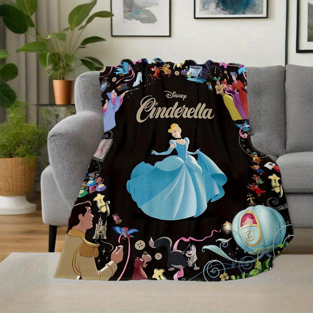 1pc, Cinderella & Prince Blanket, Soft Warm Throw for Outdoor Blankets, Gift Idea for Family and Friend, Living Room, Travel
