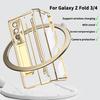 Transparent Hinge Protective Case For Samsung Galaxy Z Fold 7 6 5 4 3 Plated Lens Film With Screen Z Fold6 Fold7 Protector Cover
