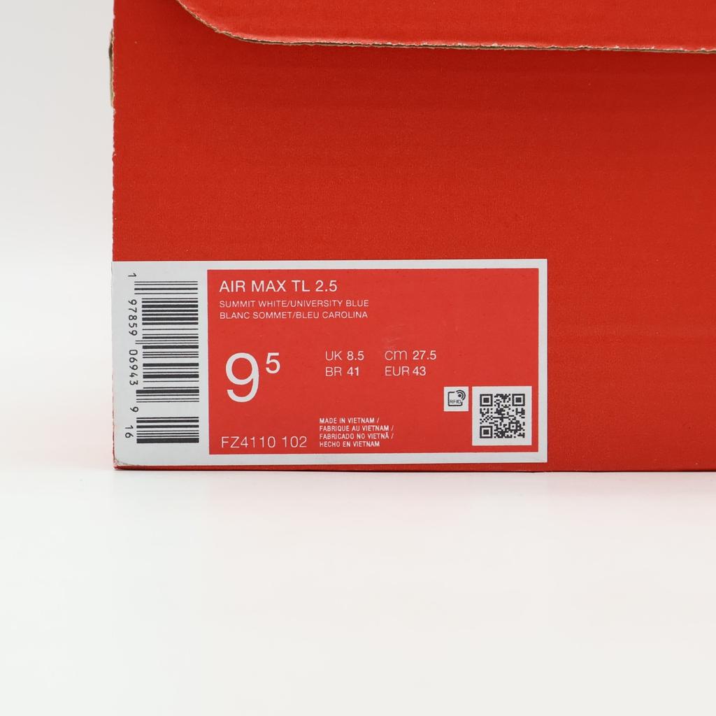 FZ4110-102 Nike Air Max TL 2.5 Summit White and Obsidian (Men's)