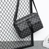 Men's Shoulder Bag, High-end Men's Bag, Trendy Fashion, Large-capacity Casual Messenger Bag, Multi-compartment Small Square Bag.