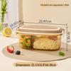 ZISIZ Ovalen Glazen Verdeelde Lunchbox