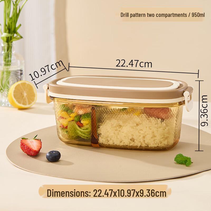 

ZISIZ Овальная стеклянная секционная ланч-бокс