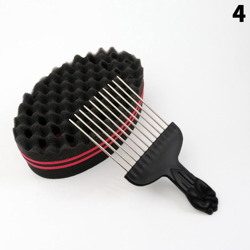Friseursalon Herren Haarflechter Twist Schwamm Handschuhe Afrikanisches Haar Styling Gabel Kamm Haar Locken Schaumstoff Für Salon Friseurbedarf