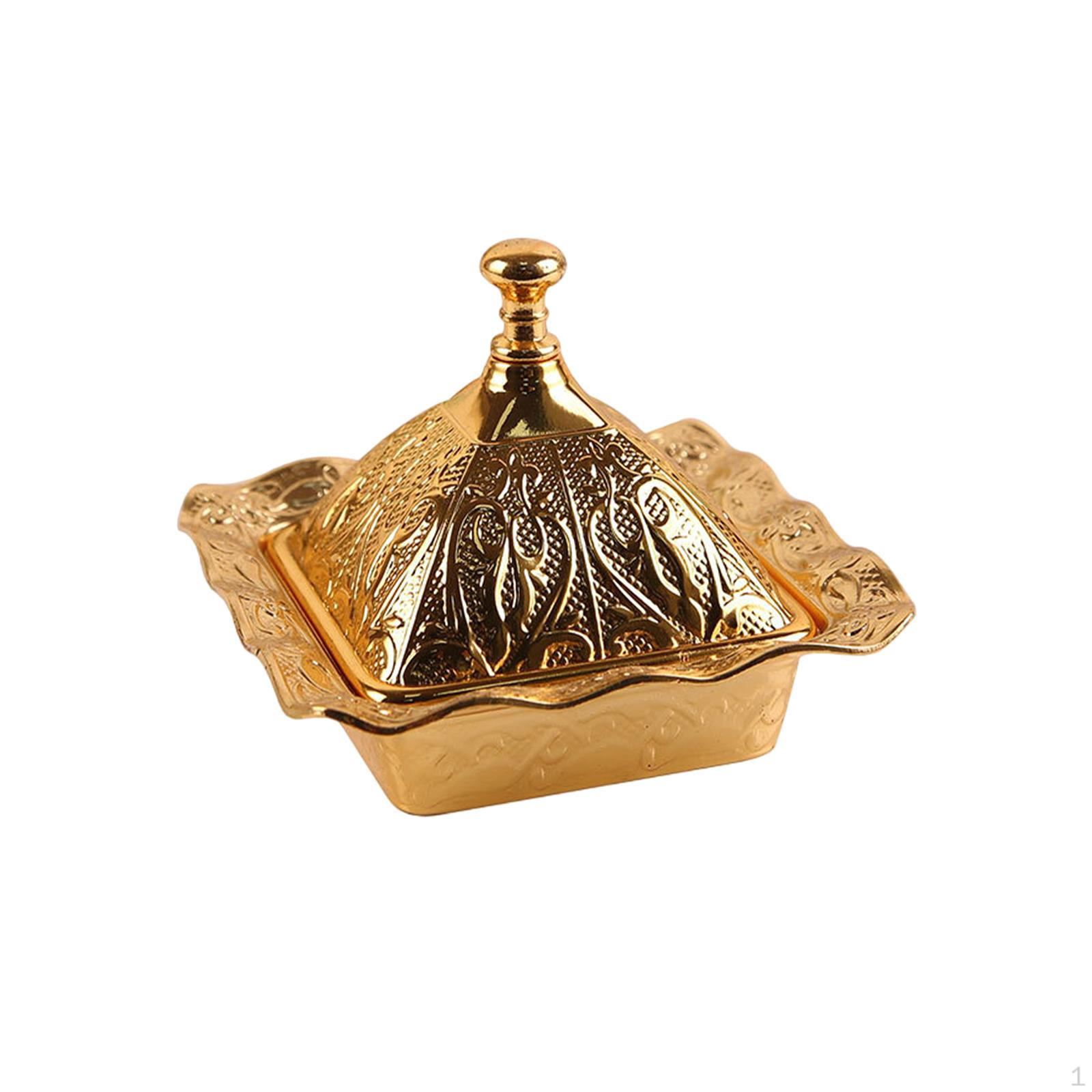 

Подставка для печенья из сплава с крышкой для вечеринок и офиса золотой