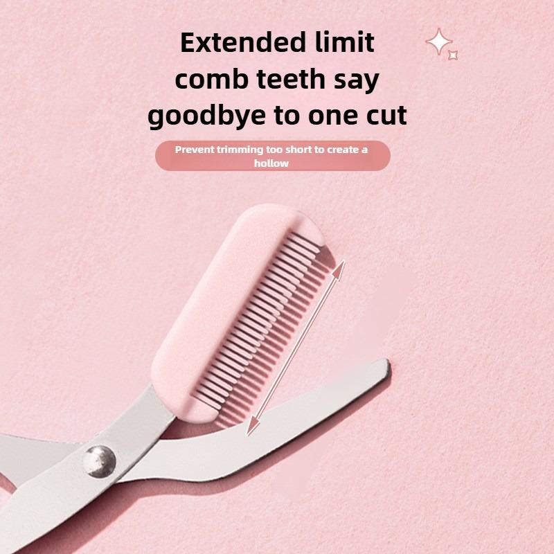 Eyebrow Cutter with Eyebrow Comb Small Head Blade Eyebrow Trimming Tool Female Novice Anti Scratch Portable Eyebrow Cutter