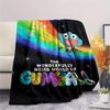 1Pc Alien Earth Print Flannel Blanket, High quality Comfortable for All Seasons, Home Decor, Warmth and Comfort, Perfect for Christmas Gifts