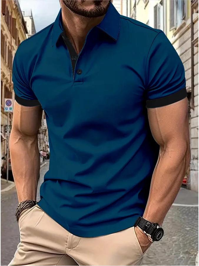 Men’s Trendy Summer Polo T-Shirt - Short Sleeve Fashion