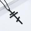 Eastern Orthodox Cross Pendant Necklace Stainless Steel Christian Religious Jewelry Unisex 3 Colors