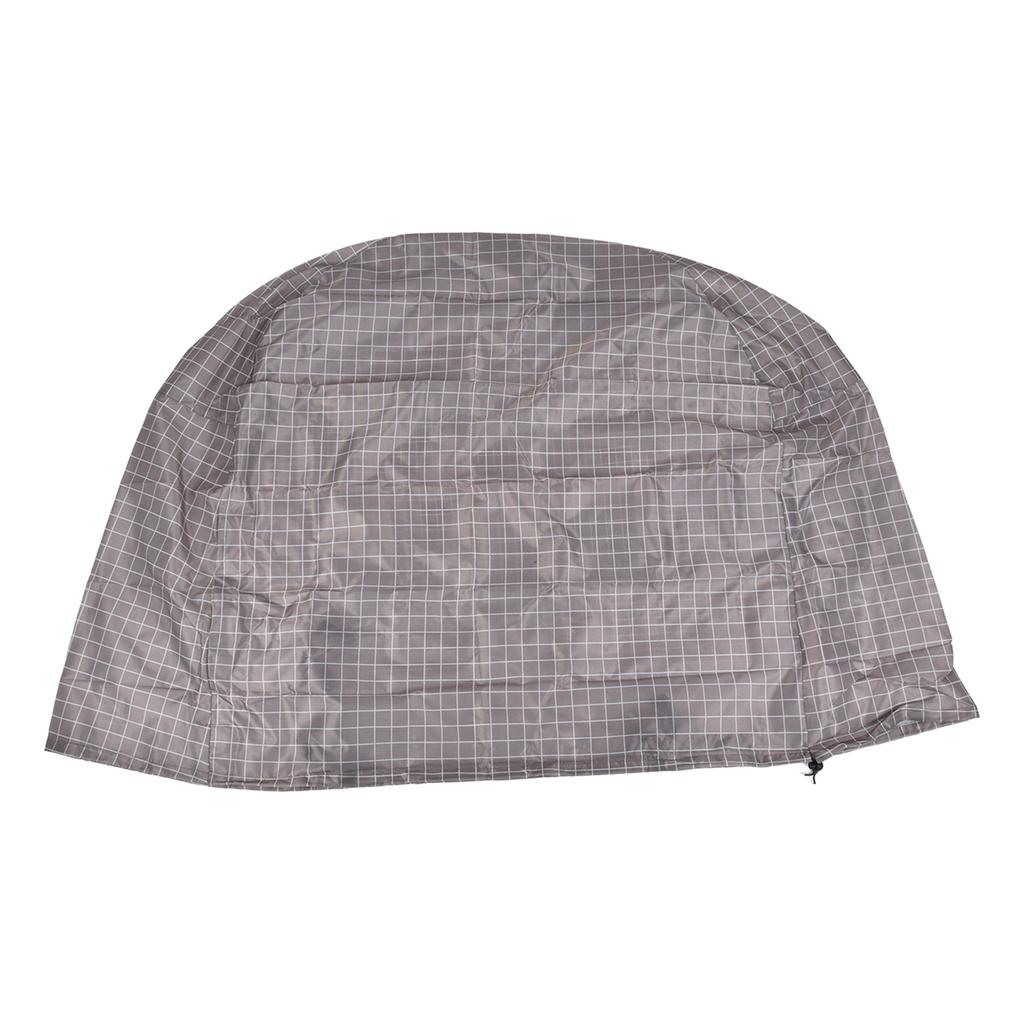 Firewood Rack Cover Dustproof Waterproof Sun Protection Round Outdoor Log Rack Cover for Firewood Storage Plaid