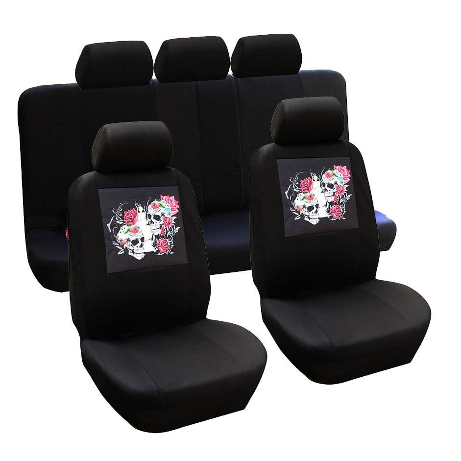 Gm Seat Cover Panda Skull Butterfly