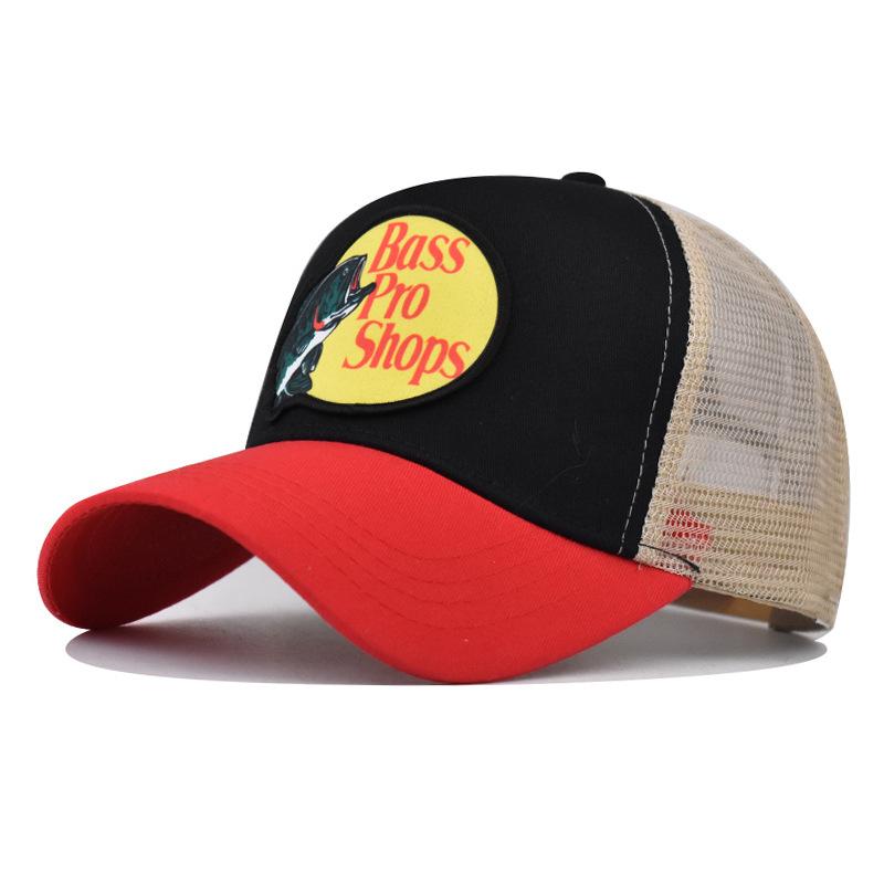 

Tongue Hat Duck Animal Fish Barb Embroidered Mesh Hat Baseball Sunshade Hat чёрный