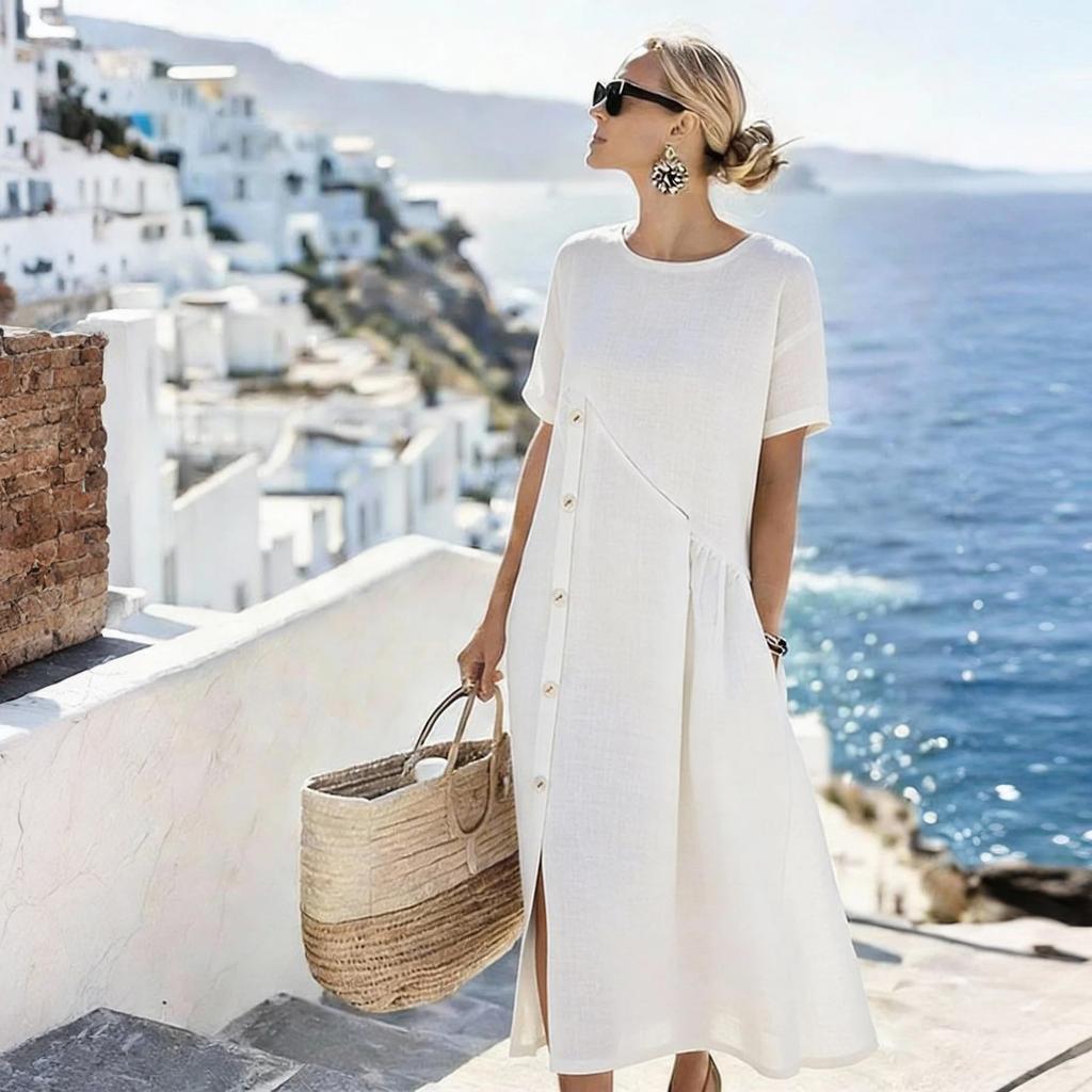 Women's Fashionable Casual -color Dress