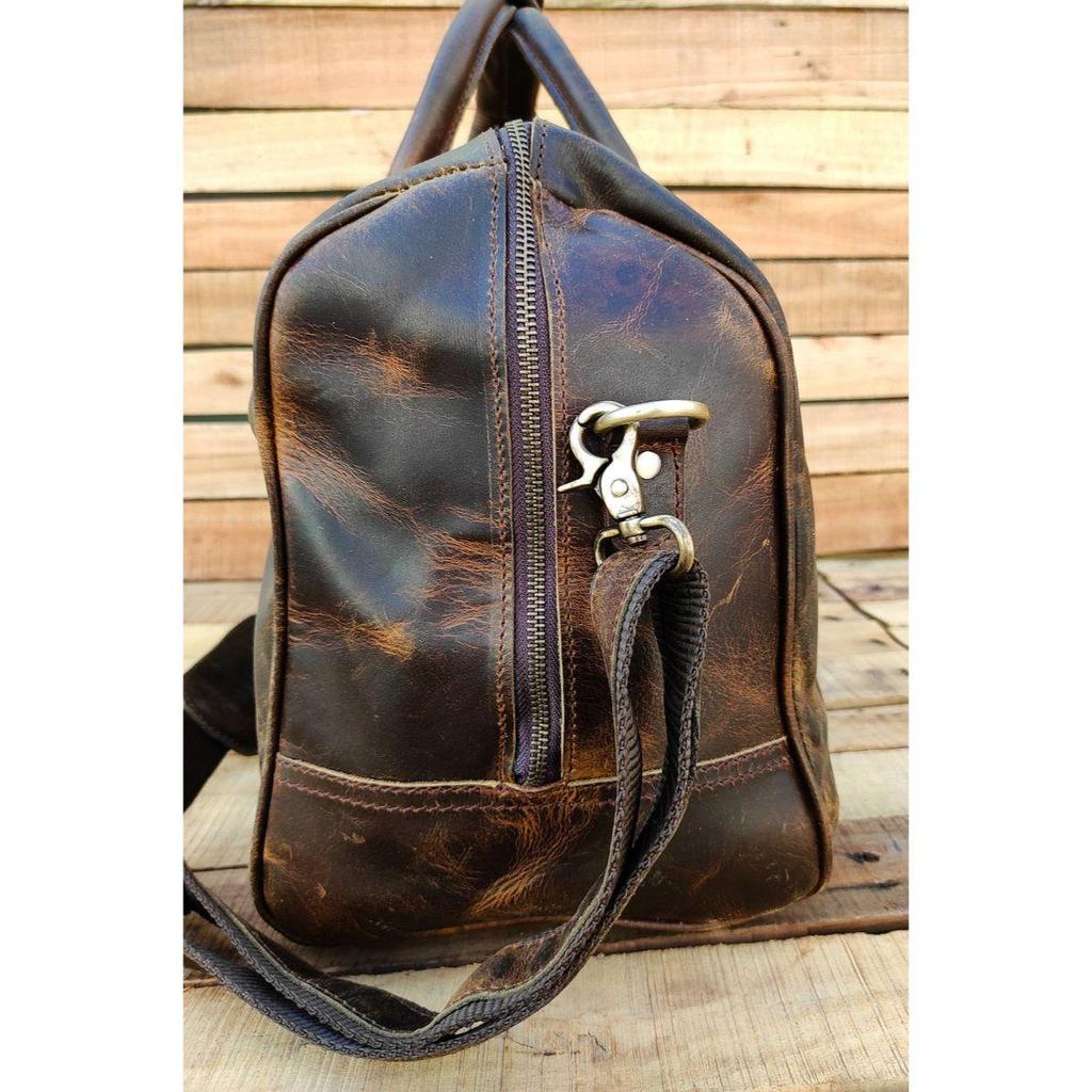 Leather Duffle Bag, Handmade Leather Weekender, Gym Bag, Vacation Duffel Bag, Leather Travel Bag, Overnight Bag, Leather Holdall