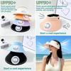 Fashion Outdoor Sun Protection Hat Summer Large Brim USB Charging Fan Sun Visor for Men and Women