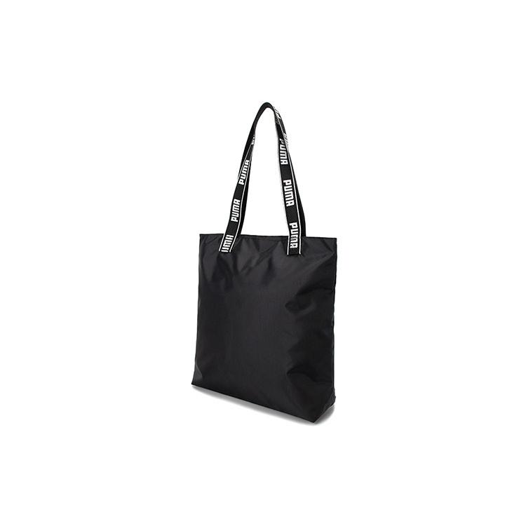 New PUMA Fabric Sports Bag, One Shoulder Handbag Regular Unisex Black/White 079465-01