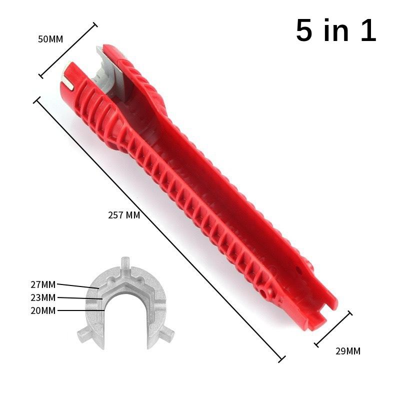 14-In-1 Multi-Function Sink & Faucet Repair Wrench - Durable Abs, Anti-Slip Long Handle For Kitchen & Bathroom Plumbing