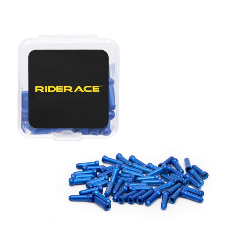 50 Pcs/Lot Bicycle Brake Wire Tail Cap Aluminum Alloy MTB Bike Shifter Cable Line End Protection Cover Road Cycling Accessories