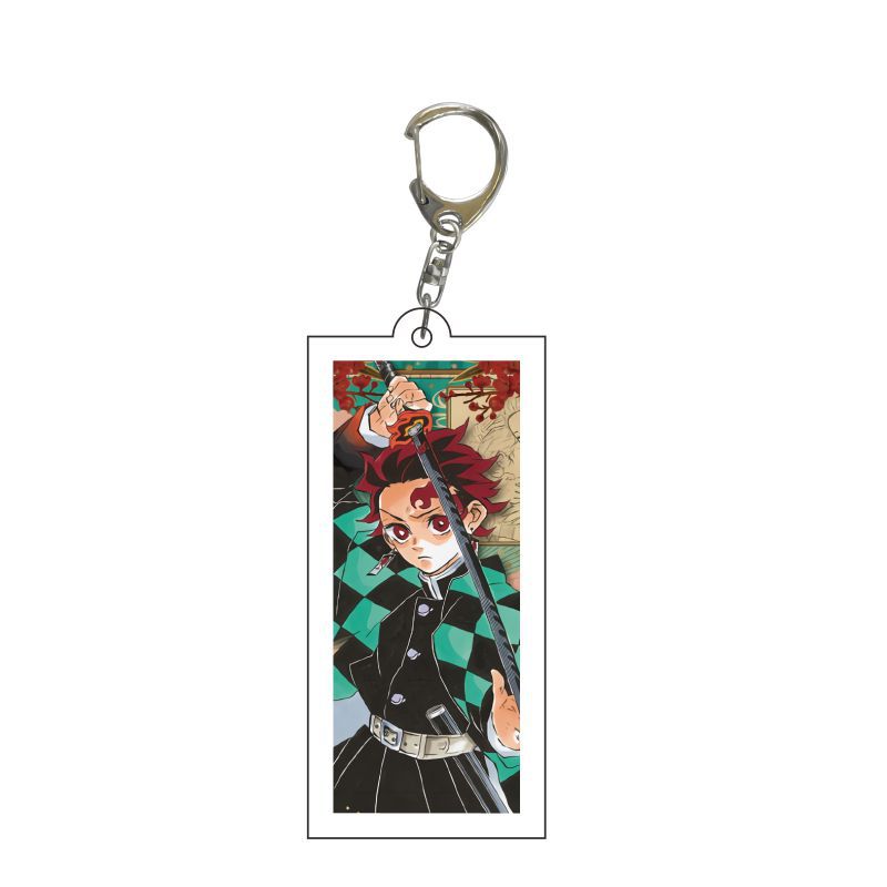 Demon Slayer Kimetsu No Yaiba Infinity Castle Acrylic Keychain Jewelry Tokitou Muichirou Iguro Obanai Action Model Model Toys