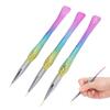 3pcs Nail Art Liner Brushes Professional Nail Gel Painting Nail Brushes Pen Tools 7/9/12mm