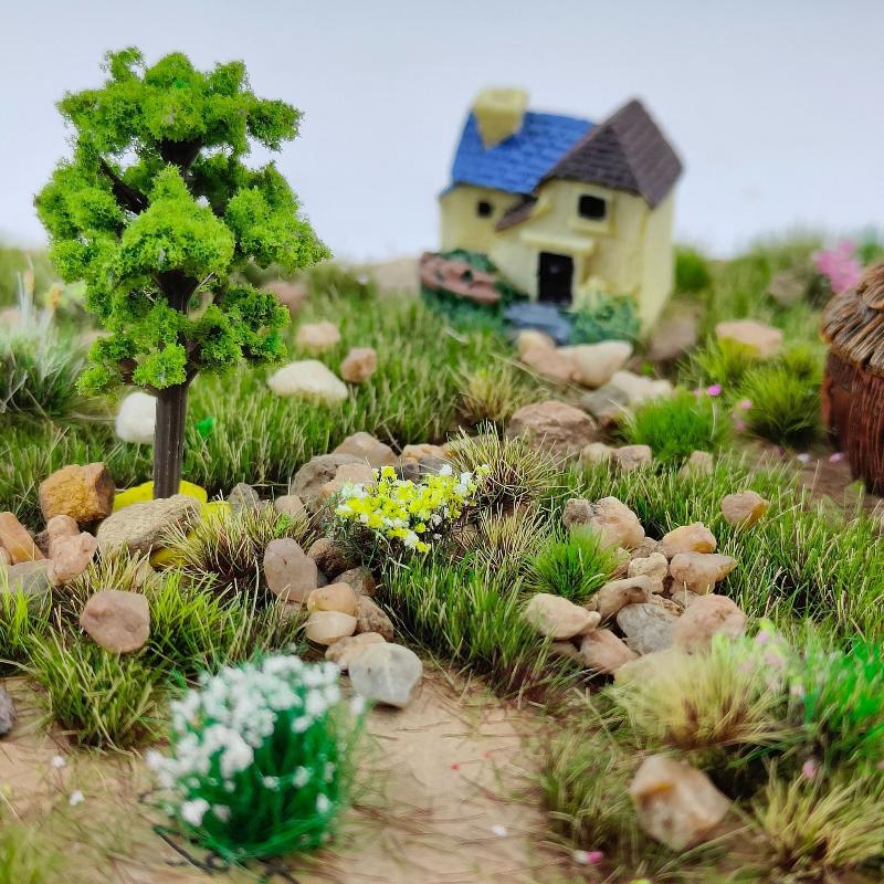 100G Mini Landscape Gravel Stone Micro Model Scenery Material Multi Size For Diy Sand Table Railway Scene Building Layout