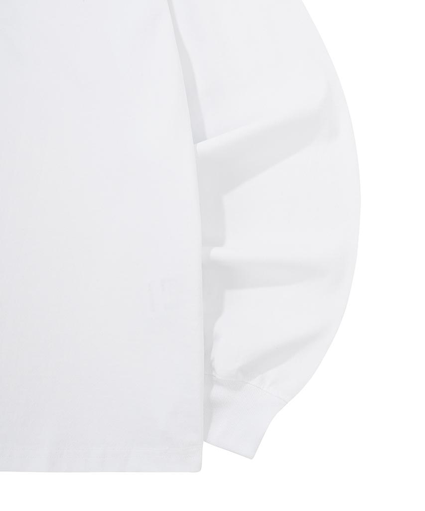 Opeunyadeu (Owai) Typographic Logo Long Sleeve - White