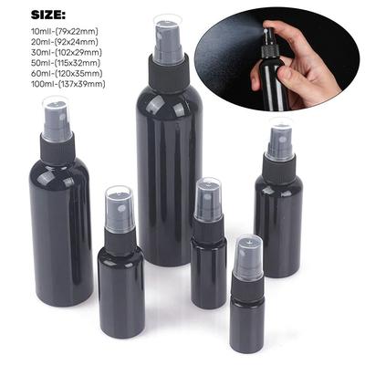 1 Stück Parfüm Kosmetik Gesicht Feuchtigkeit Nachfüllbare Sprühflasche 20305060100ml Schwarz Leer Kleine Gießkanne Reisezubehör