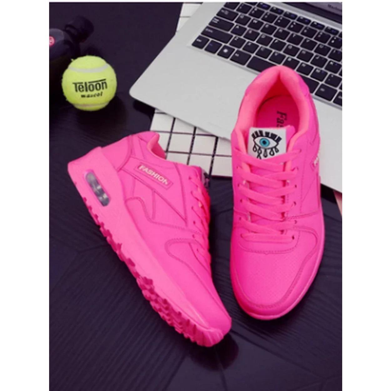 

Женские модные кроссовки на воздушной подушке, спортивная обувь из искусственной кожи, синие туфли, белые, розовые, уличные прогулочные кроссовки, женские кроссовки 42