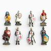 Kylskåpsmagneter Dekor Souvenir Belgien Spanien Skottland Warrior Knight Porträtt Magneter för kylskåp 3d Resin Craft Present