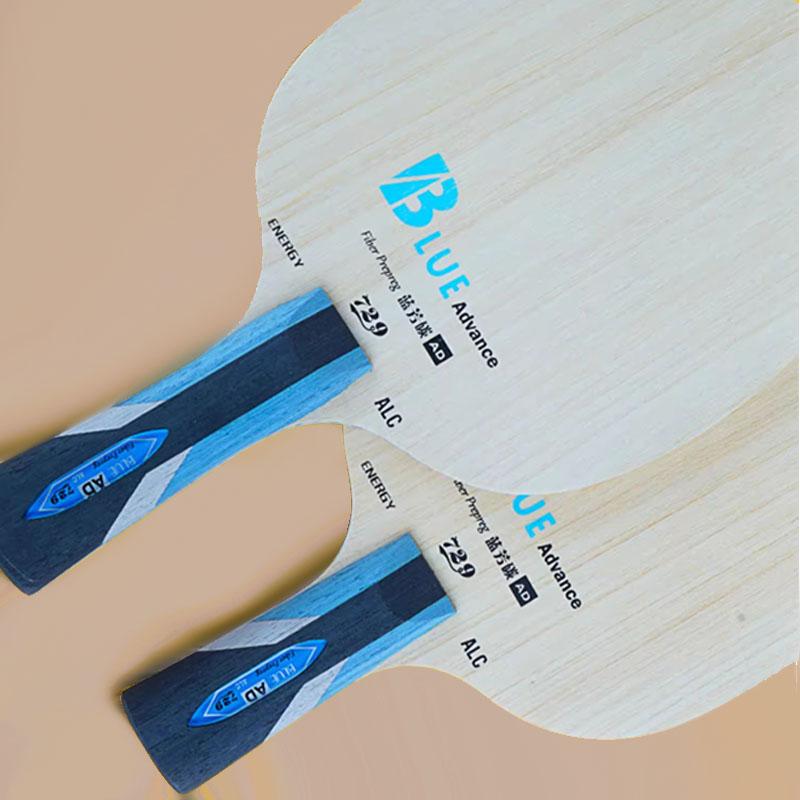 Nytt 729 Professionellt Bordtennisblad 5 Trä 2 AD Arylate Carbon Ping Pong Racket Blå ALC Fast Attack
