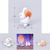 Playful Resin Rabbit Eat Mooncake Micro Landscape Decor Enhancing Festive Seasonal Displays