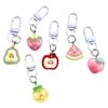 Porte-clés Design Fruit Gelée Sucrée Porte-clés Résine Mignon Décoration de Portefeuille Pour Filles Adolescentes Cadeau d'Anniversaire