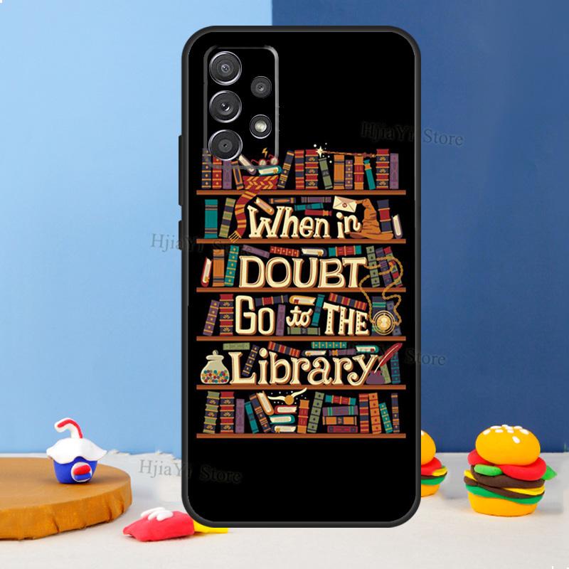 Reading Books Tea Printing Case For Samsung A54 A34 A14 A13 A23 A33 A53 A73 A51 A71 A72 A12 A22 A32 A42 A52 Back Cover