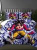 2026 Hot Sale Japanese Anime Dragon Ball Son Goku Bedding Set Quilt Cover Twin Full Bedroom Bed Decor for Teens Best Gifts